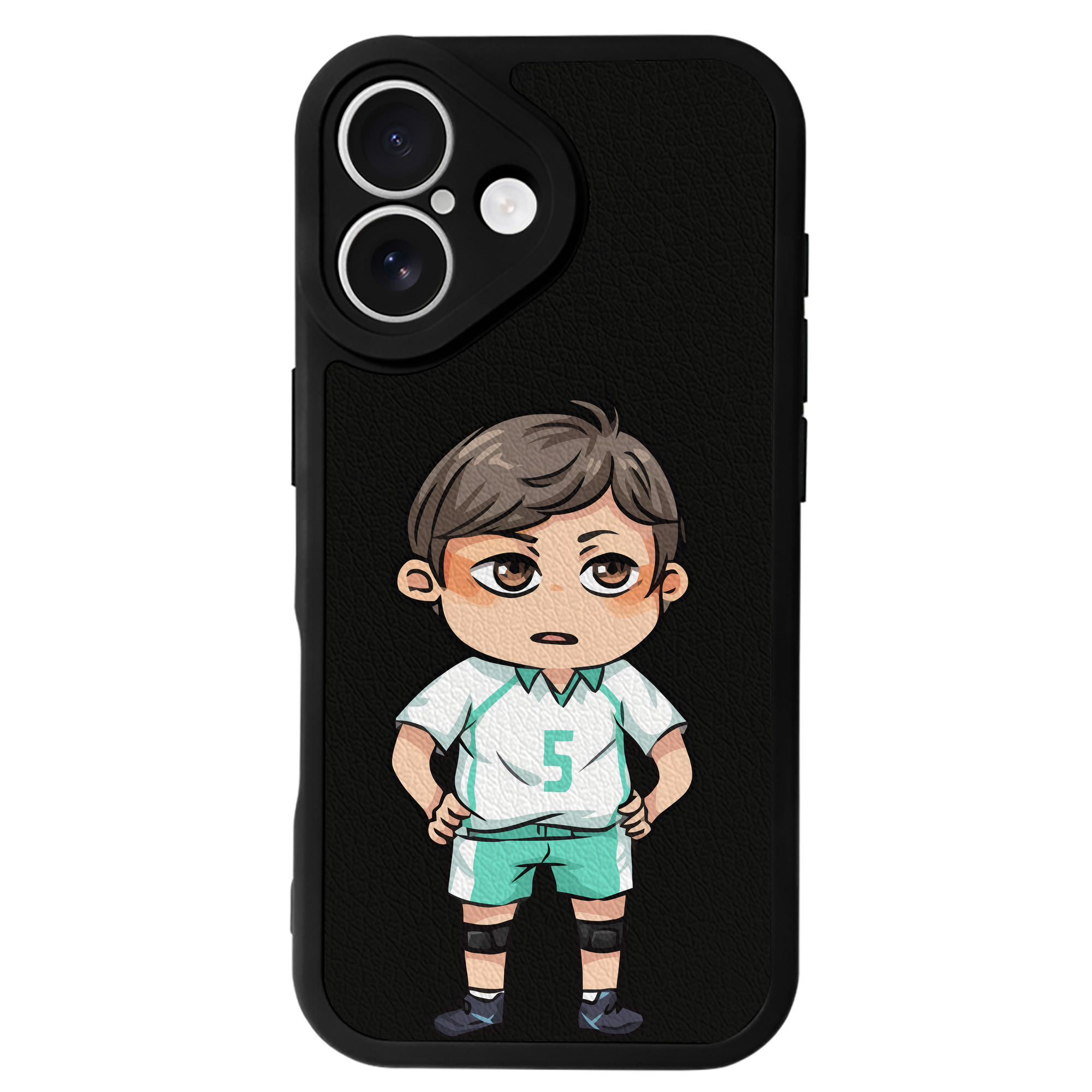 （画像用） ハイキュー!! Haikyu!! 【iPhone 16シリーズ対応】シリコンスマホケース（レザー調） 材質：シリコン